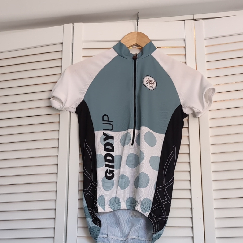 Cycling Jersey - Blue and White